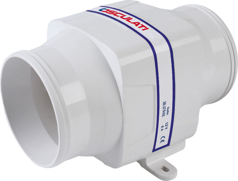 Osculati Hyperflow 7,6 m³ 24 V Axial-Abluftventilator 16.175.02