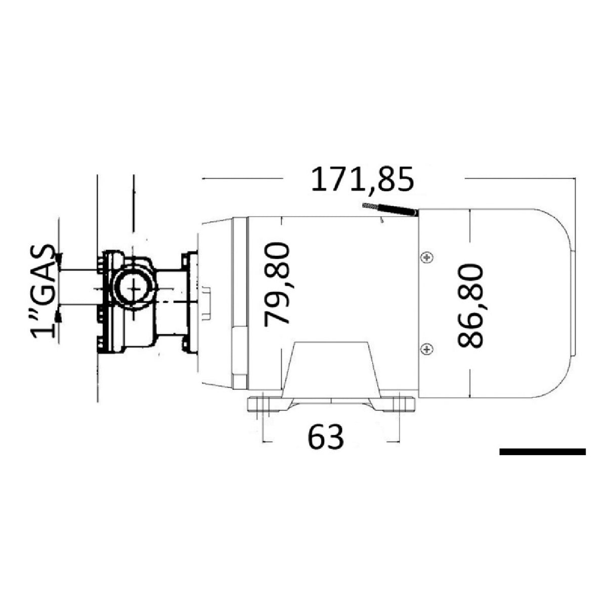 Osculati Pompa di sentina 80 l/min 24 V 16.193.80