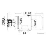 Osculati Pompa di sentina 80 l/min 24 V 16.193.80