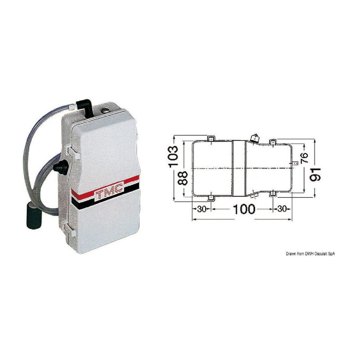 Osculati TMC elektrische Belüfterpumpe für Aquarien 16.201.00