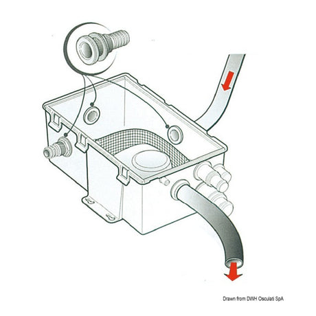 Attwood Pozzetto acque grigie pompa 12 V