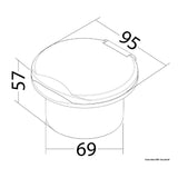 Osculati Presa acqua lavaggio ponte Classic Evo cromato 16.441.75