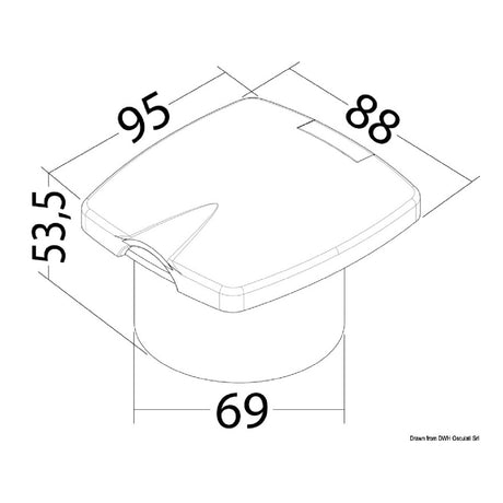 Osculati Presa acqua lavaggio ponte New Edge Inox 16.441.88