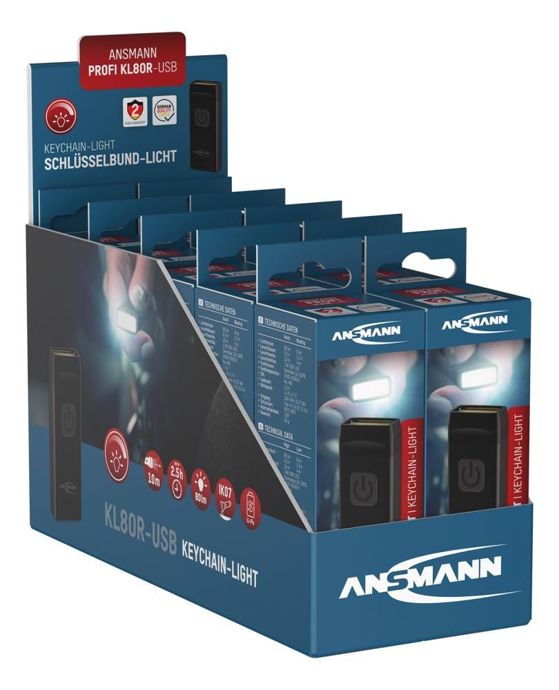 Linterna LED COB Ansmann Mini con regulador de intensidad