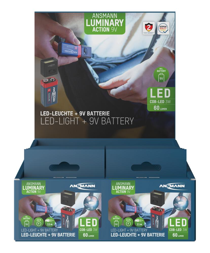 Ansmann Lampada compatta 9V cob led 3W 60 lumen