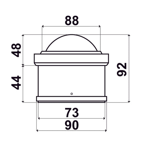 Ritchie Navigation Bussola Explorer 2'' 3/4 (70 mm) compensatori luce Verticale