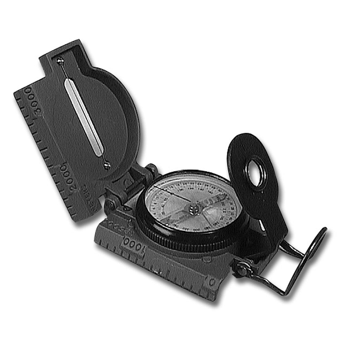Trem bearing compass with calimeter
