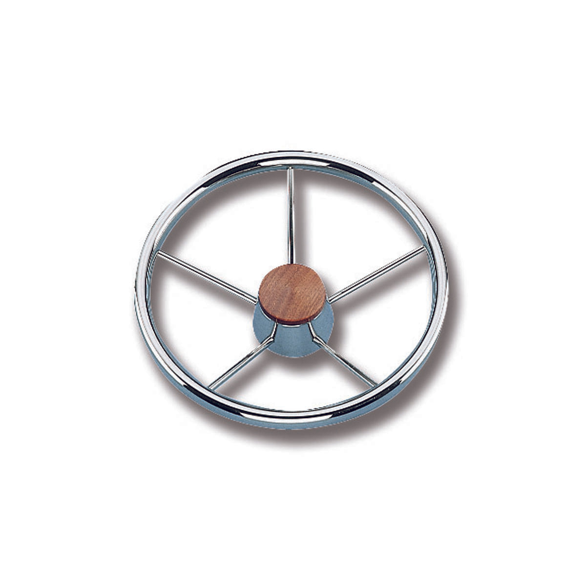 Ruota timone a cinque razze in acciaio inox RACE Trem - AmerigoStore