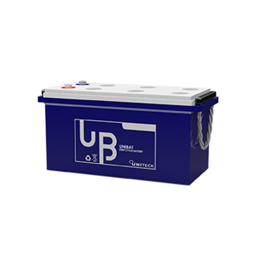 Uniteck Batteria UNIBAT 220.12 GEL 220Ah 12V 1750 cicli a 50%