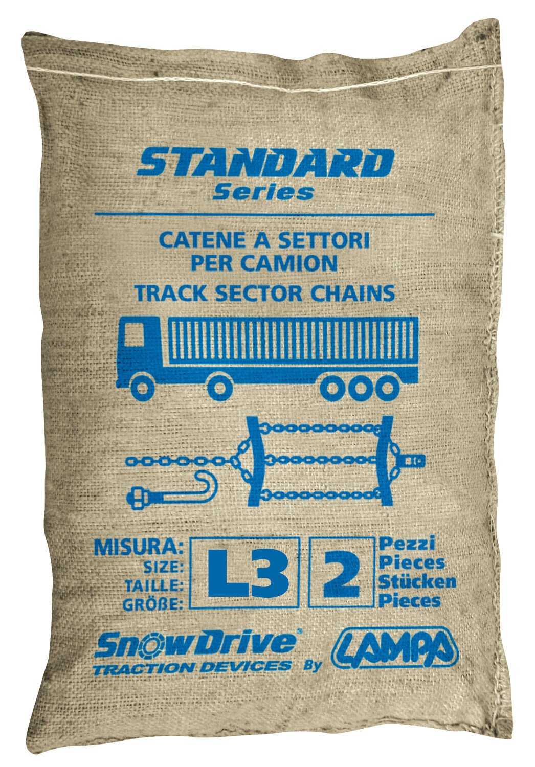 SnowDrive Catene a settori-cingoli per camion, serie Standard, 2 pz - L-3