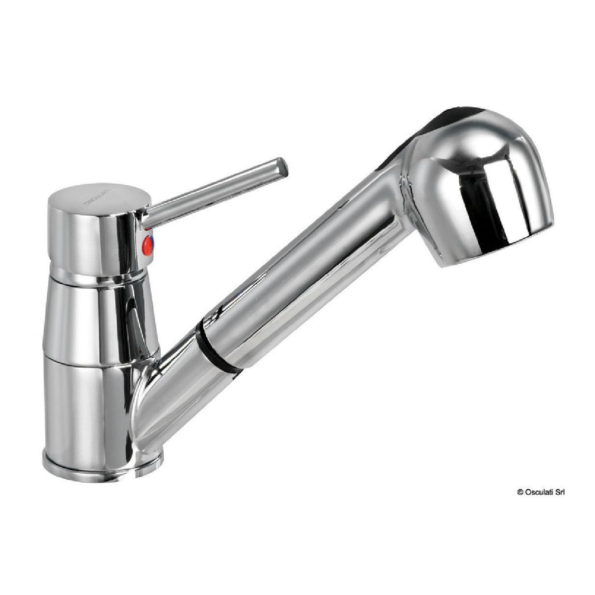 Osculati Diana swivel ceramic mixer with two-jet pull-out shower 17.006.00