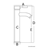 Osculati Miscelatore ceramico Diana per lavelli bagno colonna alta 17.009.00
