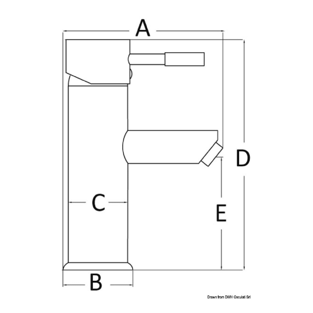 Osculati Miscelatore ceramico Diana per lavelli bagno 17.009.01