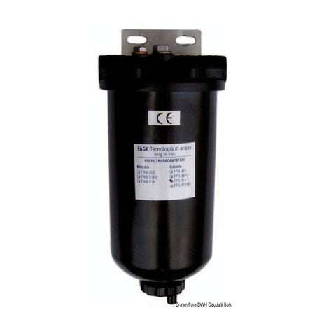 Osculati Prefiltro decantatore con elemento filtrante in rete inox 120 micron 17.020.00 - AmerigoStore