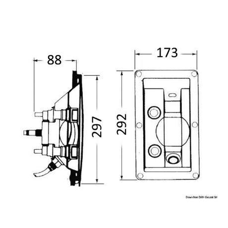 Whale Doccia incasso caldo/freddo senza coperchio - AmerigoStore