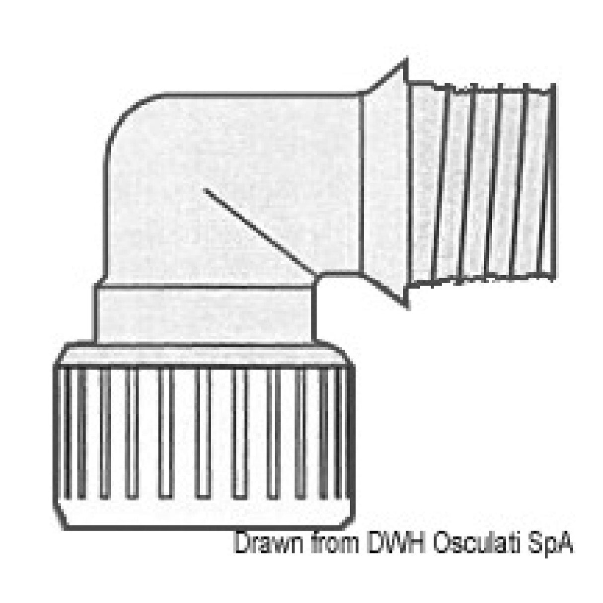 Osculati Sistema Hydrofix di raccordi per impianti idrici, adatti per temperatura massima 70 15 mm 17.115.01