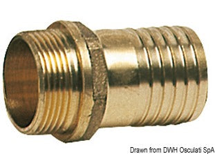 Osculati Conector de manguera macho 1/2 pulgada x 18 mm 17.198.49