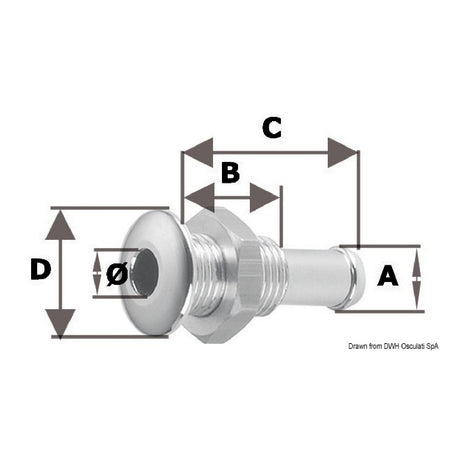 Osculati Mini scarico a mare 17.214.01