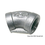 Osculati 45mm Edelstahl-Winkelstück, Innengewinde/Innengewinde, 17.220.01