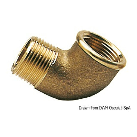 Osculati Gomito in ottone maschio/femmina a 90 17.224.00