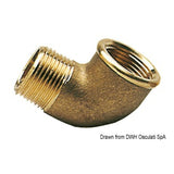 Codo de latón macho/hembra de 90° Osculati 17.224.00