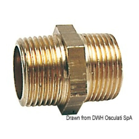 Osculati Niple doppio in ottone 17.225.00