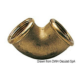 Codo de latón hembra/hembra Osculati de 90° 17.226.00