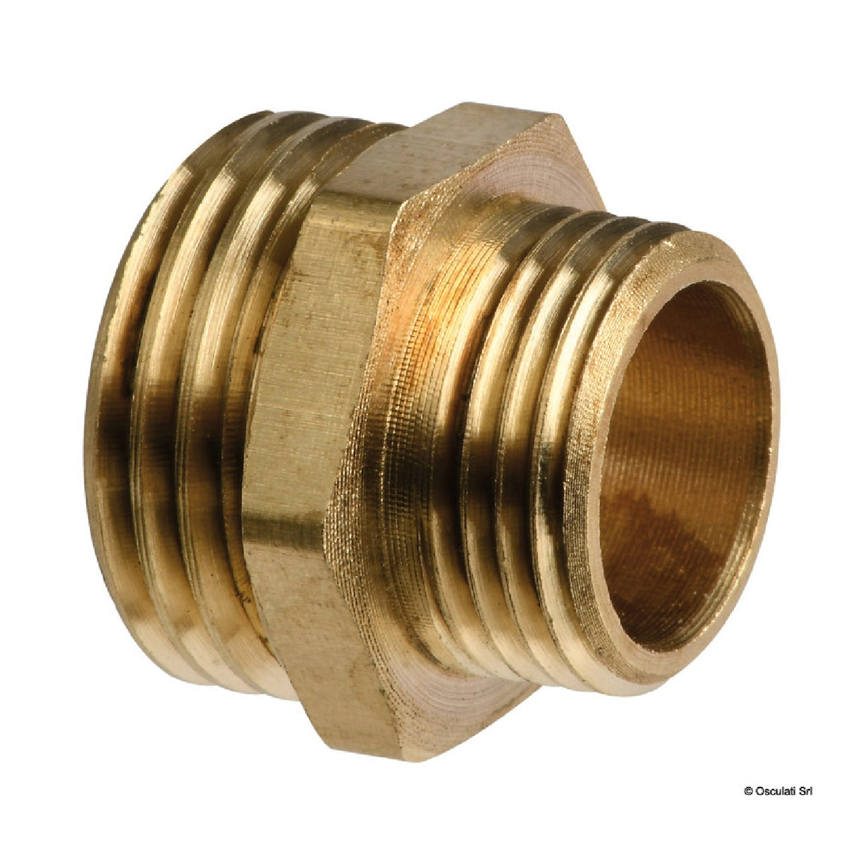 Osculati Double Reduced Niple in Brass 17.227.00
