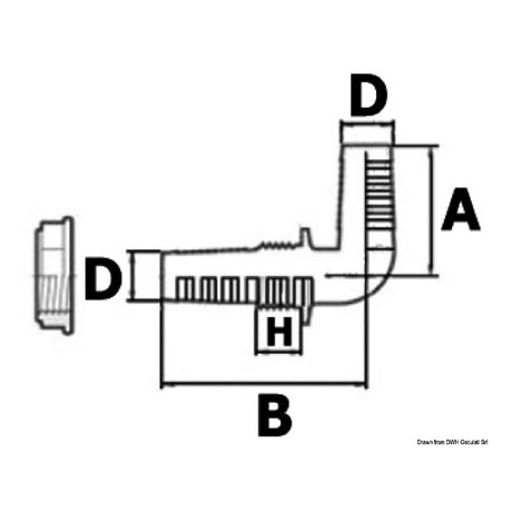 Osculati Passaparatia in termopolimero ad alta resistenza 17.237.01 - AmerigoStore