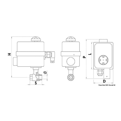 Osculati Panel for electrically controlled valves 17.242.00
