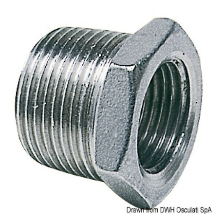 Osculati Stainless steel male female reduction 17.321.01