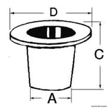 Osculati Scarico a mare filettati in plastica bianca 17.394.01