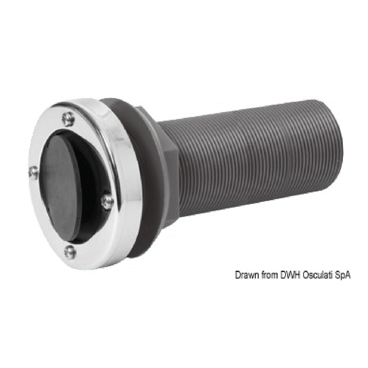 Cabezal de escape de acero inoxidable Osculati 1 pulgada 1/2 - 11BSP 17.395.45