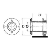 Osculati Scarico a mare inox lucido 17.421.80 - AmerigoStore