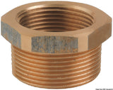 Reductor de bronce macho-hembra 1 1/2" x 1 1/4"