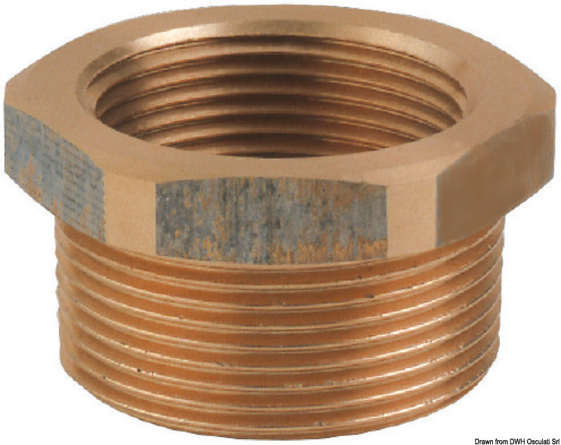 Guidi Riduzione in bronzo M-F da 2 pollice 1/2 x 3 pollice