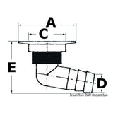 Osculati Desagüe 100 para ducha 29 mm 17.632.20