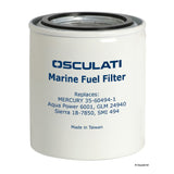 Filtro de combustible Osculati con cartucho desechable de 10 micras y soporte de latón niquelado 17.660.00