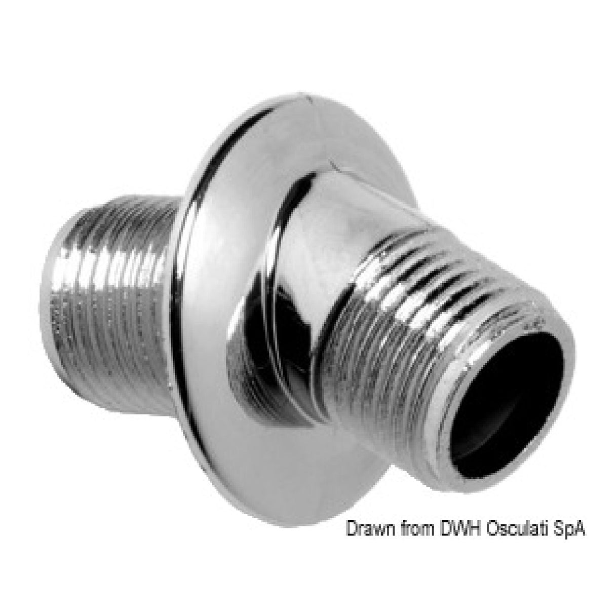 Osculati Chromed plastic bulkhead for shower hoses and sliding rails 17.668.00