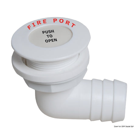 Osculati Fire Port with hose holder 17.681.01