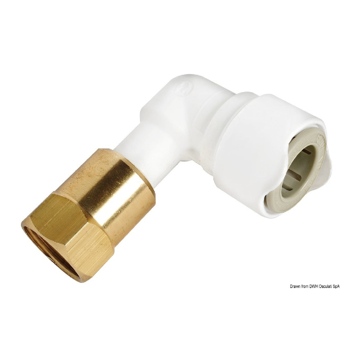 Wal-Winkelstück mit 1/2 BSP-Innengewinde