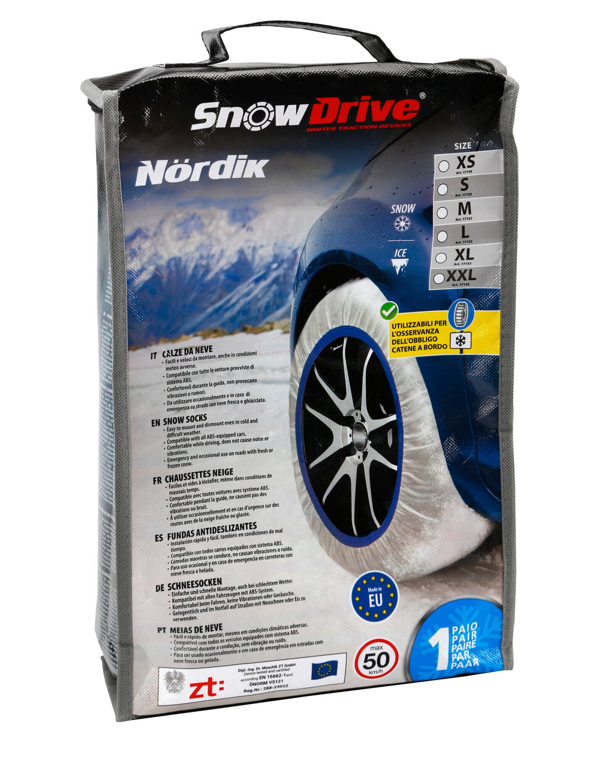 Gran Pree Nrdik, coppia di calze da neve per auto - GP-L