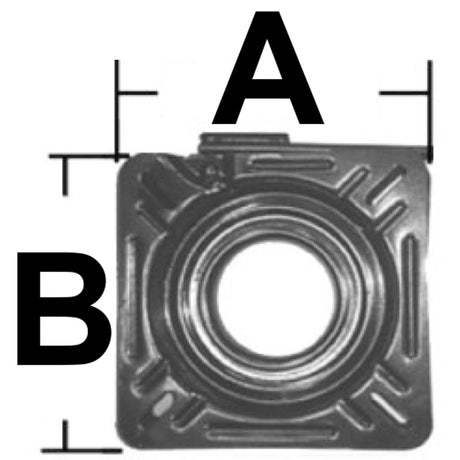 Trem Swivel base A 175 mm A 175 mm B 175 mm