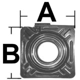 Base giratoria Trem A 175 mm A 175 mm B 175 mm