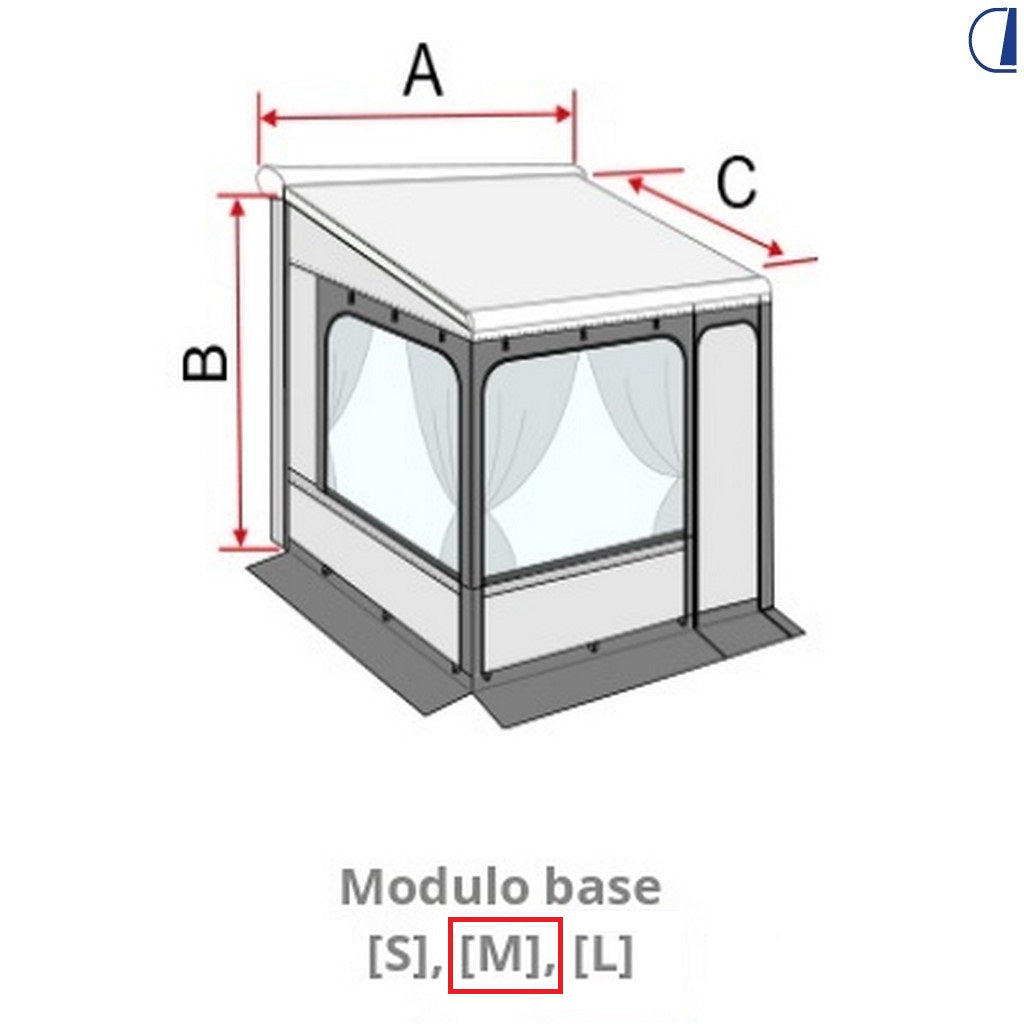 Fiamma Privacy Room F80 300 Alta – modulo base per tendalino F80s/F65s