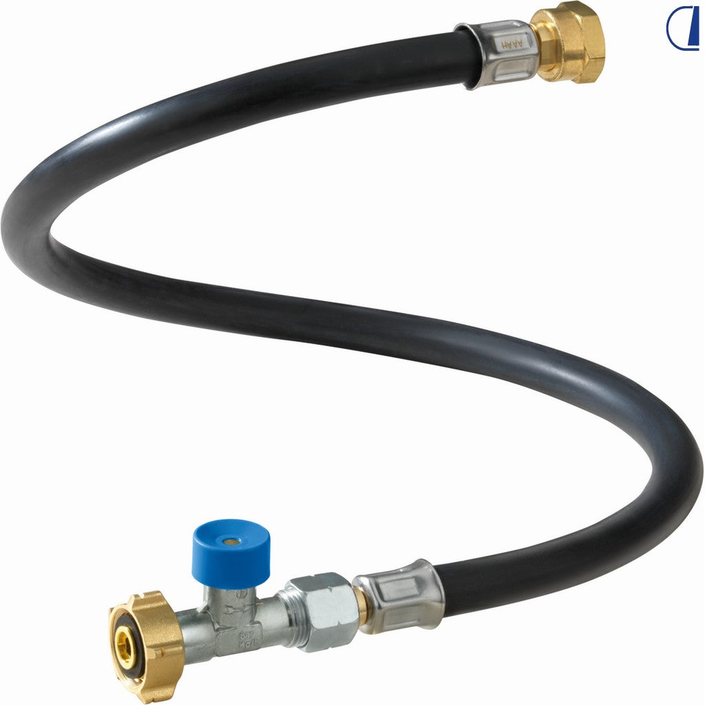 GOK Tubo gas alta pressione con raccordo FR e valvola di sicurezza