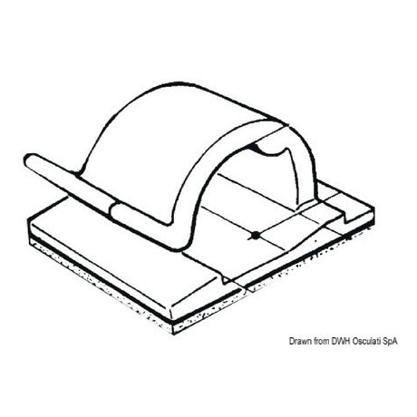 Osculati Fermacavo in Nylon autoadesivo 18.030.01