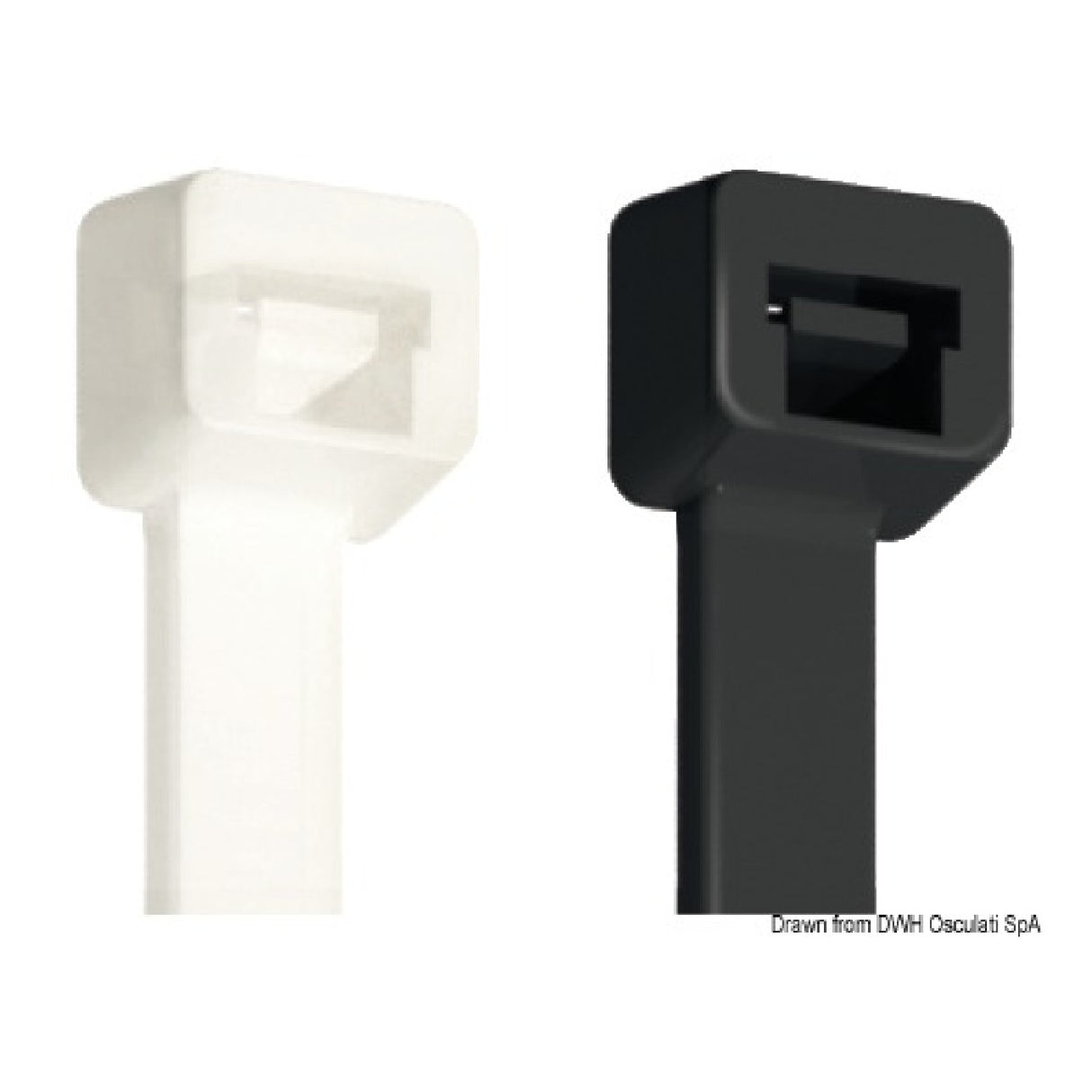 Bridas de nailon blancas Osculati 18.031.00
