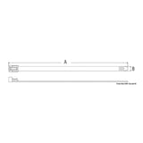 Osculati Weiße Nylon-Kabelbinder, wiederlösbar 18.032.50
