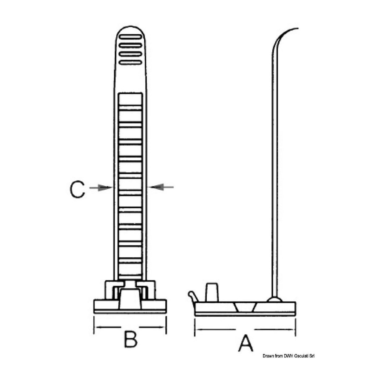 Osculati Verstellbare Schraubkabelklemme 18.035.01